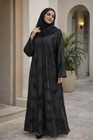 Noir Botanica Abaya - 33D08
