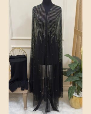 Noir Radiance Abaya  - 33D016