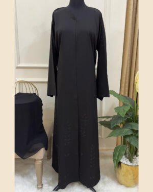 Moonlit Petal Abaya - 33D031
