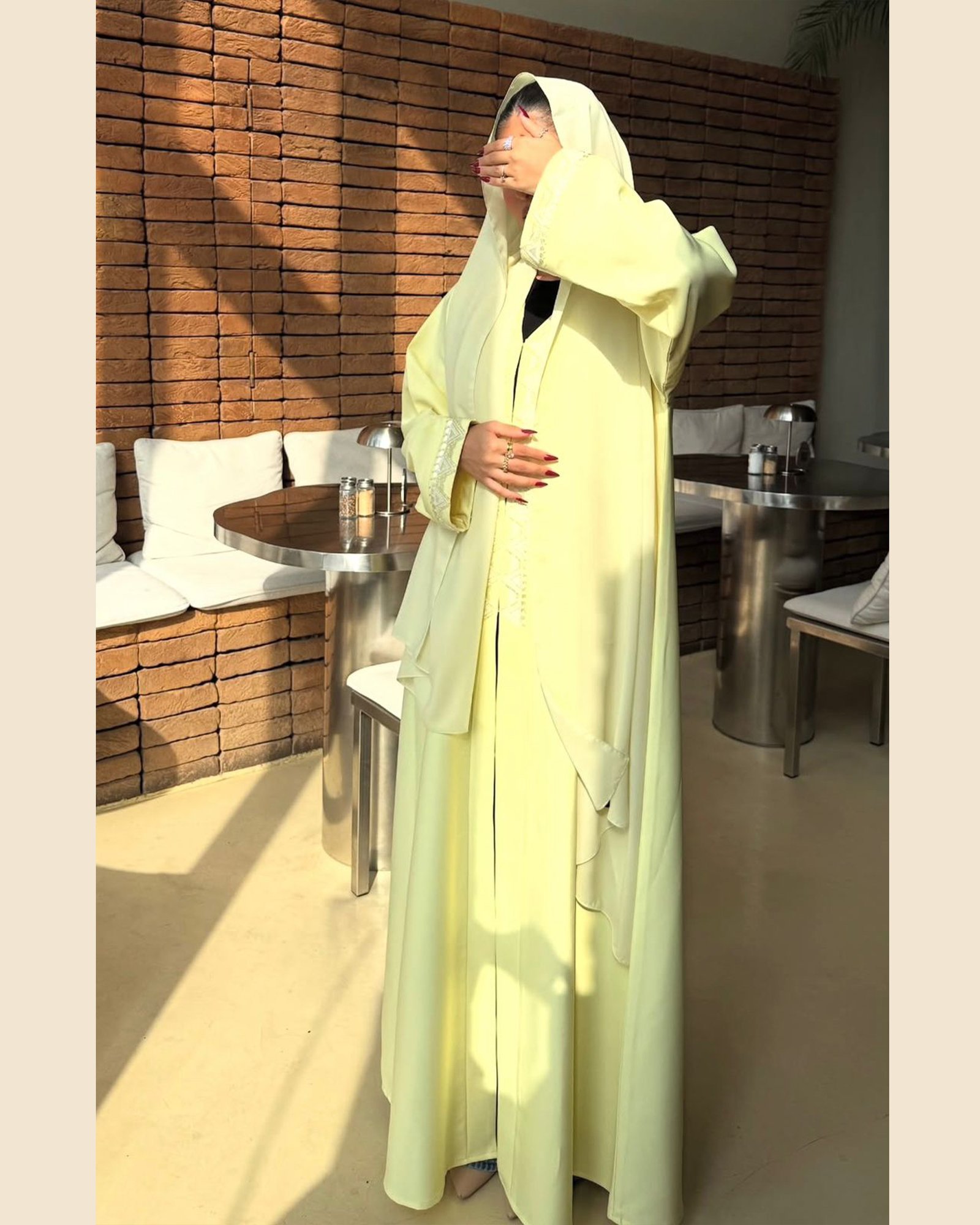 Noor Al Shams Abaya - 33D41 - Image 5