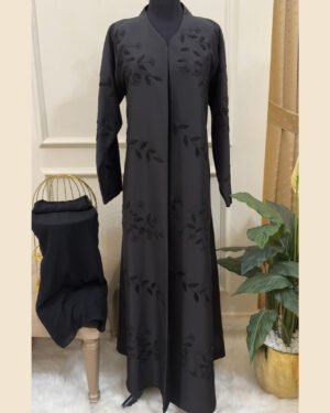 Noir Jardin Abaya  - 33D020