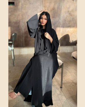 Noir Celeste Abaya - 33D46