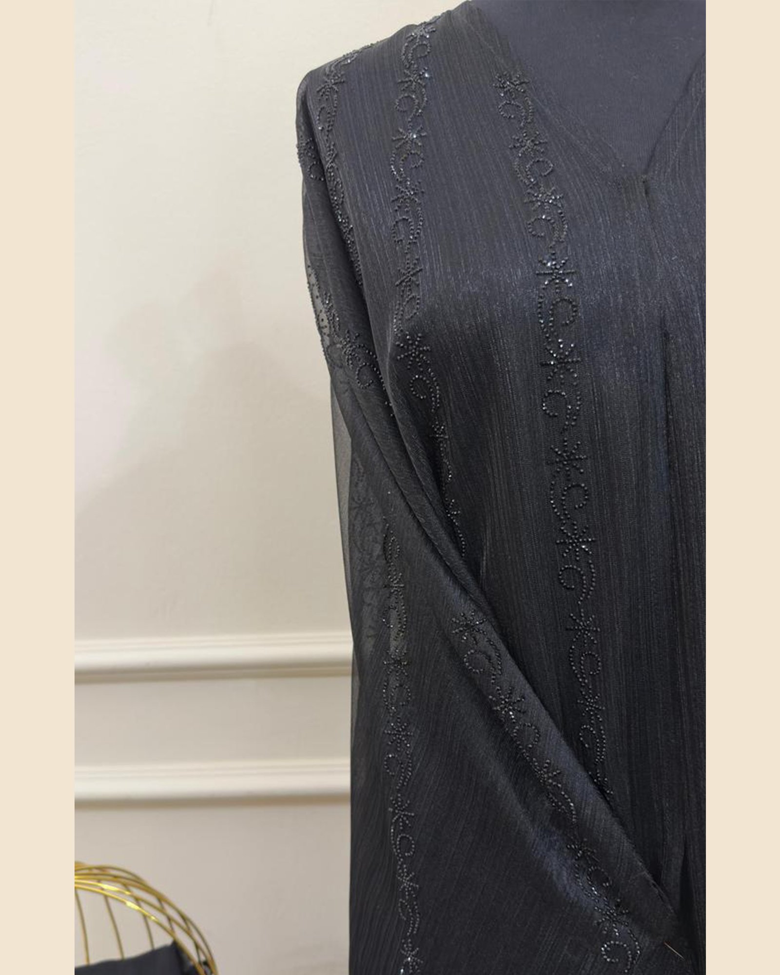 Noir Etoile Abaya - 33D021 - Image 3