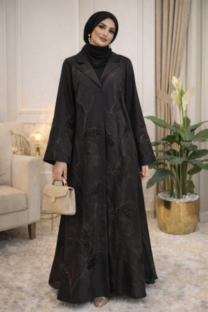 Midnight Botanica Abaya - 33D02