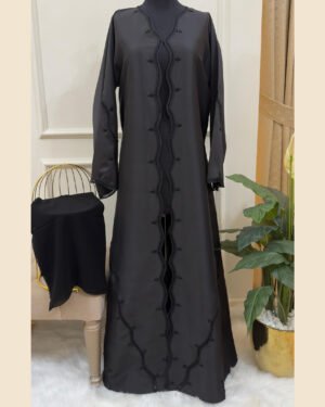 Noir Elegance Abaya - 33D014