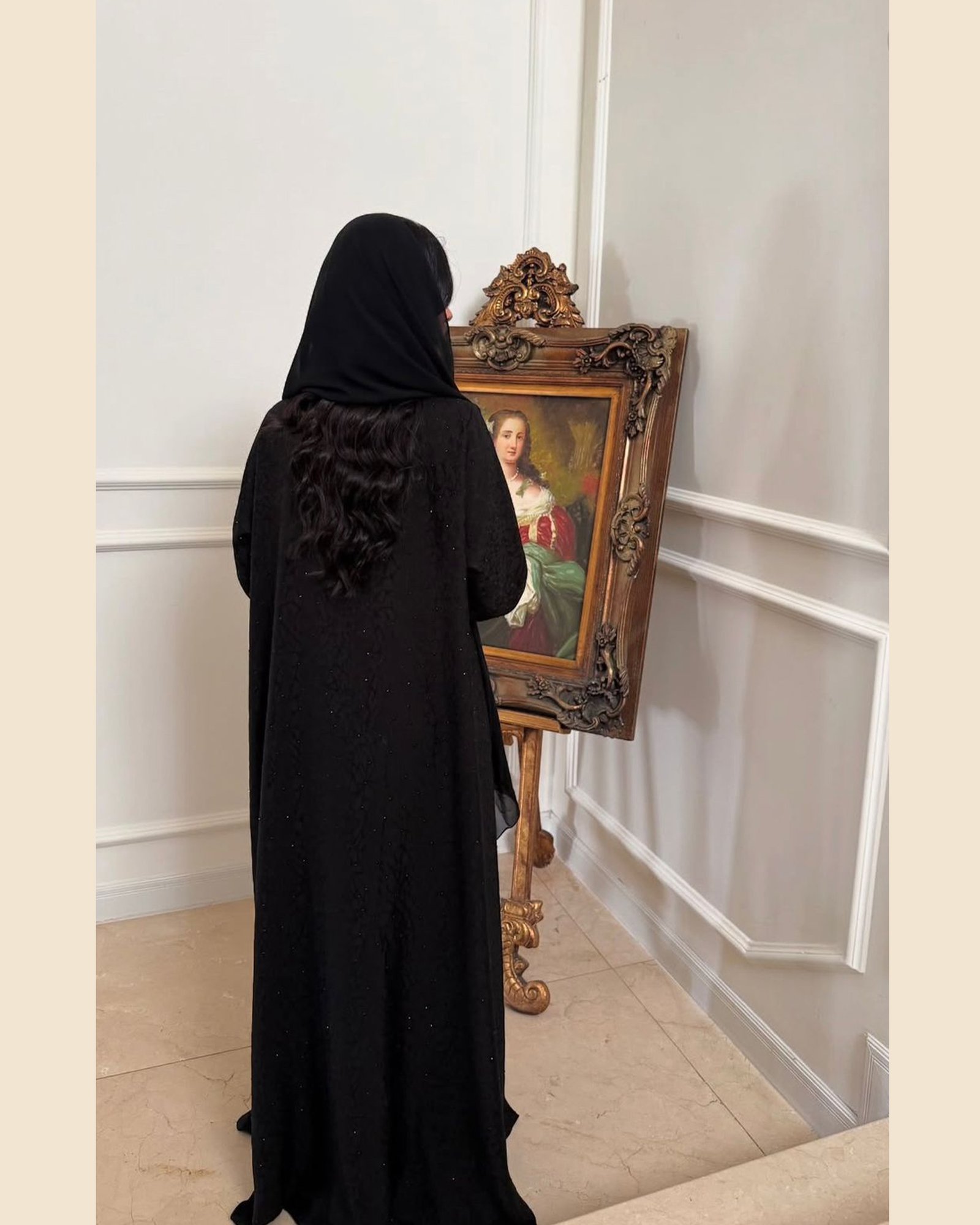 Layali Noir Abaya - 33D43 - Image 5